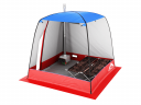 Мобильная баня-палатка МОРЖ c 2-мя окнами сине-красный в Тольятти