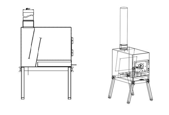 Печь дровяная Сибтермо средняя в Тольятти