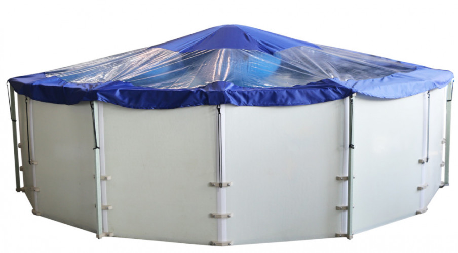 Тент для бассейна с надувной подушкой "Фиеста" в Тольятти