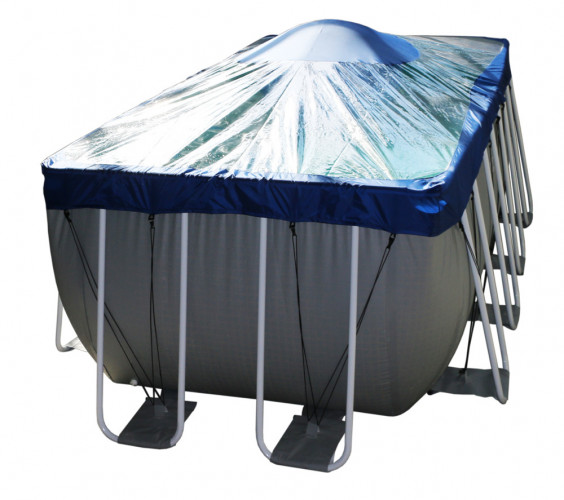 Тент для прямоугольного бассейна Intex/Bestway с надувной подушкой "Фиеста" в Тольятти