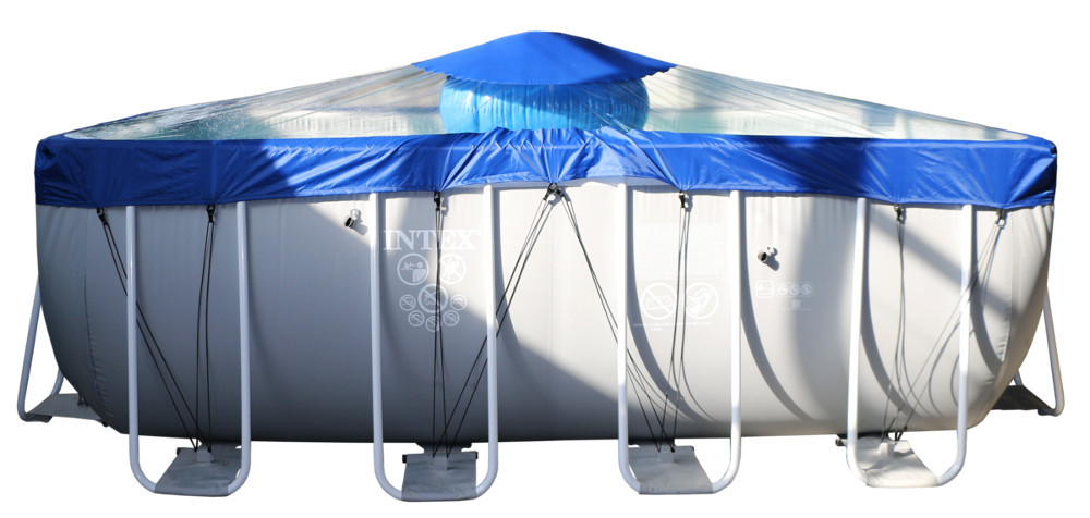 Тент для прямоугольного бассейна Intex/Bestway с надувной подушкой "Фиеста" в Тольятти