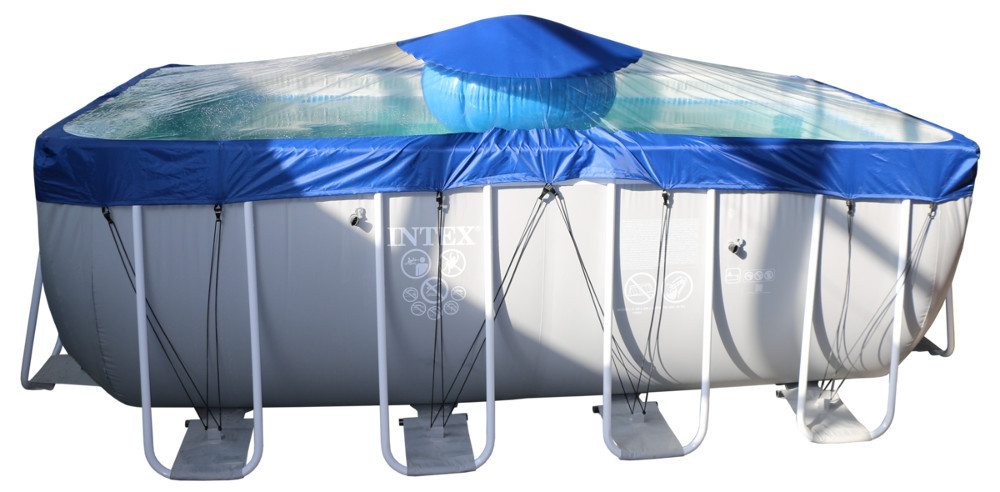 Тент для прямоугольного бассейна Intex/Bestway с надувной подушкой "Фиеста" в Тольятти