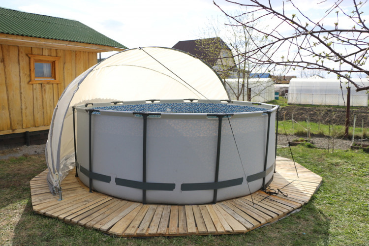 Купол-тент для бассейнов "Фиеста" КОМБИ в Тольятти