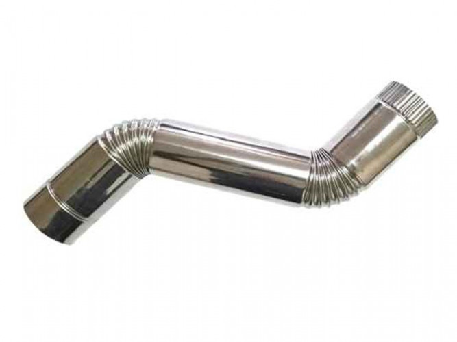 Сегмент трубы S-образный d-65 мм.(нерж.)Инвент в Тольятти