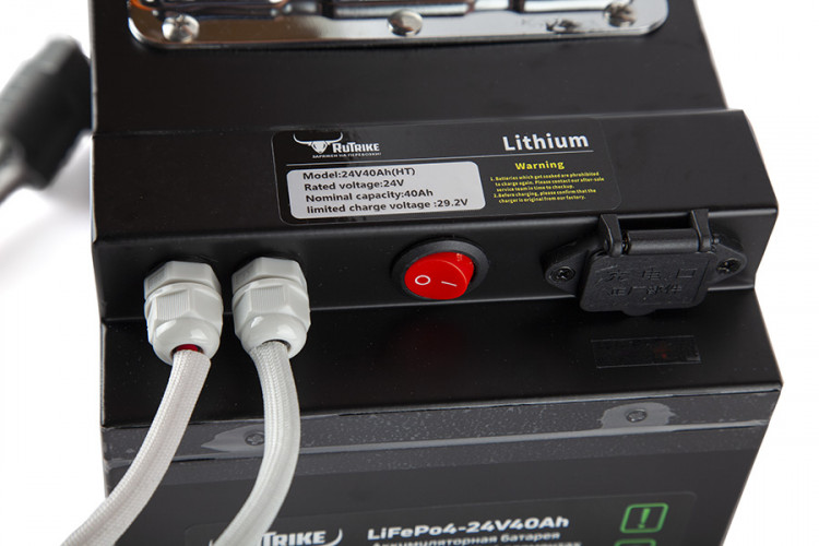 Тяговый железо-фосфатный аккумулятор RuTrike LiFePO4 24V40Ah (50А) в Тольятти
