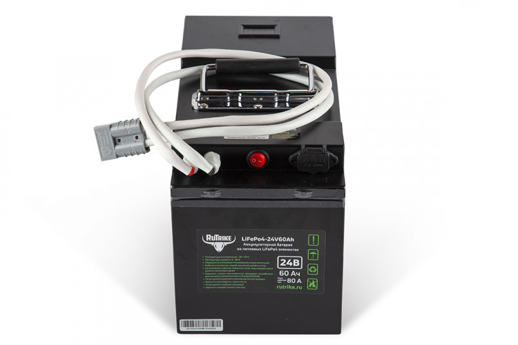 Тяговый железо-фосфатный аккумулятор RuTrike LiFePO4 60V48Ah (60А) в Тольятти