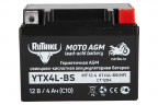 Аккумулятор стартерный для мототехники Rutrike YTX4L-BS (12V/4Ah) в Тольятти