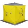 Палатка для рыбалки Helios Куб 1,5х1,5 желто/серый в Тольятти