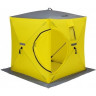 Палатка для рыбалки Helios Куб 1,5х1,5 желто/серый в Тольятти