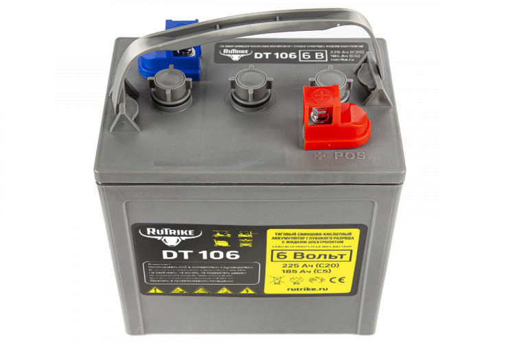 Тяговый аккумулятор RuTrike WET DT106 (T-105) 6V155A/H C3 в Тольятти