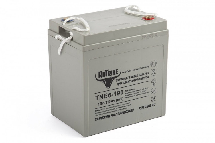 Тяговый гелевый аккумулятор RuTrike TNE6-190 (6V210A/H C3) в Тольятти