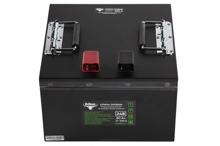 Тяговый железо-фосфатный аккумулятор RuTrike LiFePO4 24V80Ah (100A) в Тольятти
