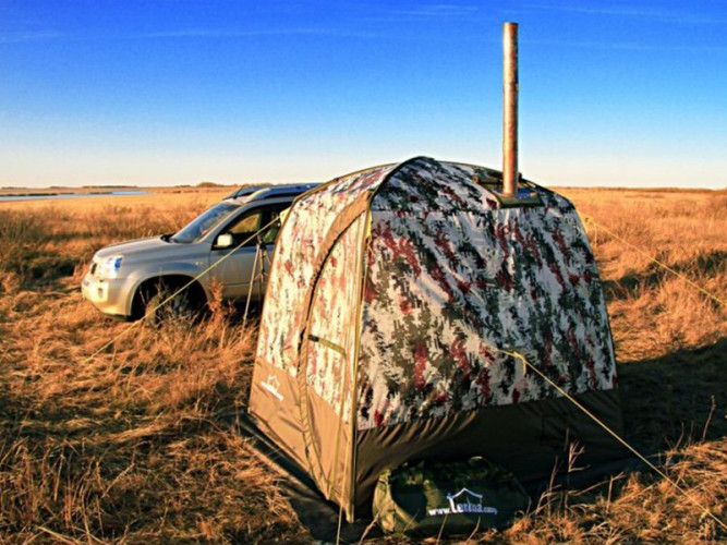 Мобильная баня ТЕРМА-10 с 1 окном (походная) в Тольятти